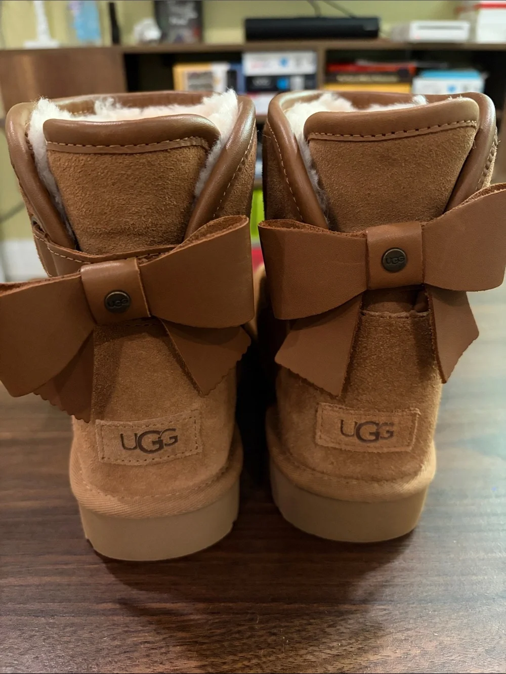 NEW UGG Mini Bailey Bow II Tan sz 10 W